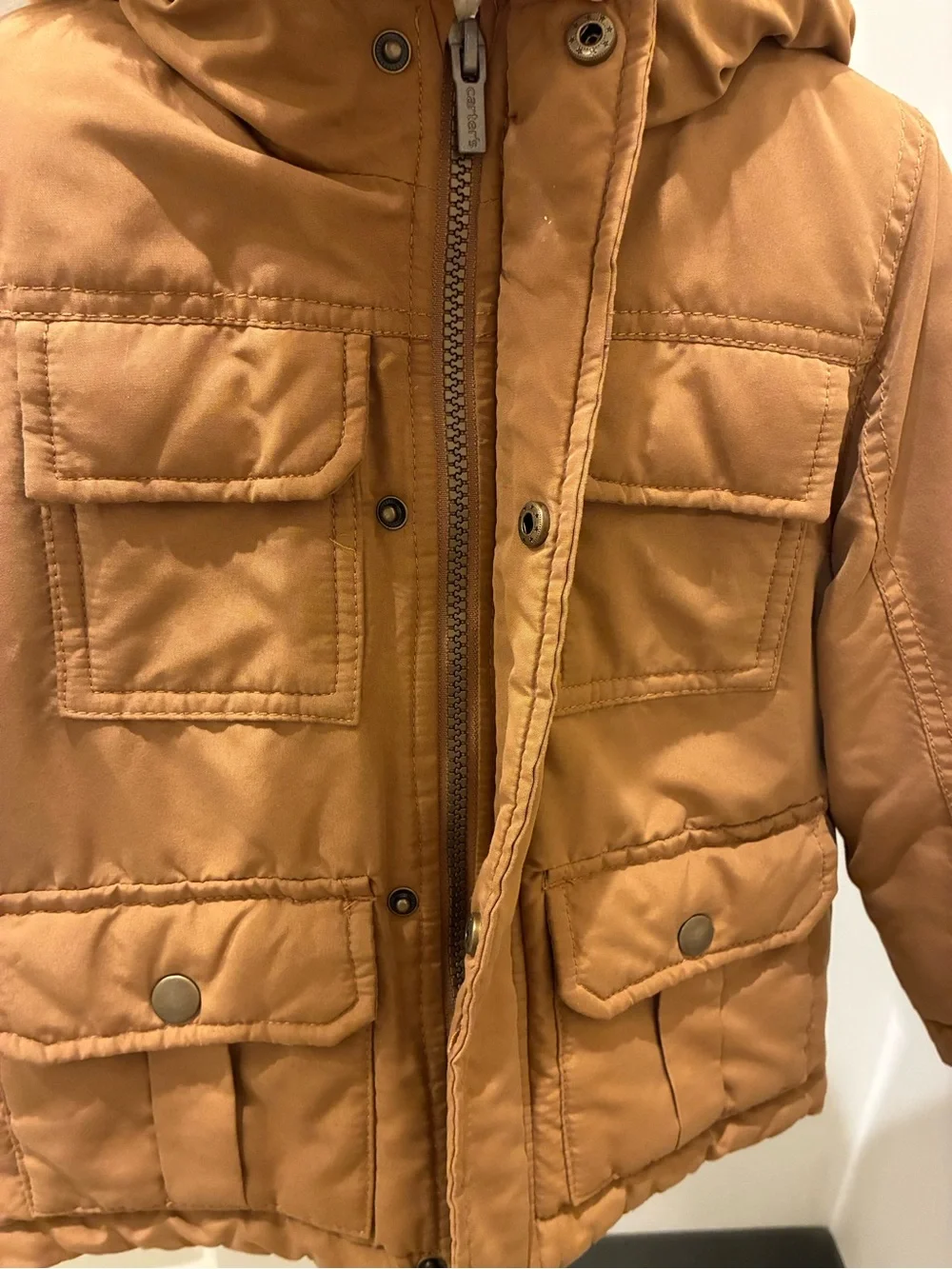 Carter's Kids Hooded Jacket with Faux-Fur Trim